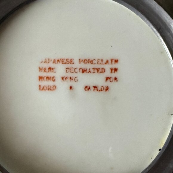 Vintage Japanese Blue & White Porcelain Trinket Bowl Hand-Painted - Picture 6 of 9